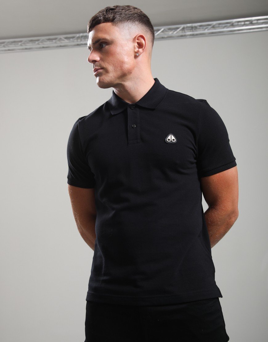 Moose Knuckles Everett Polo Shirt Black