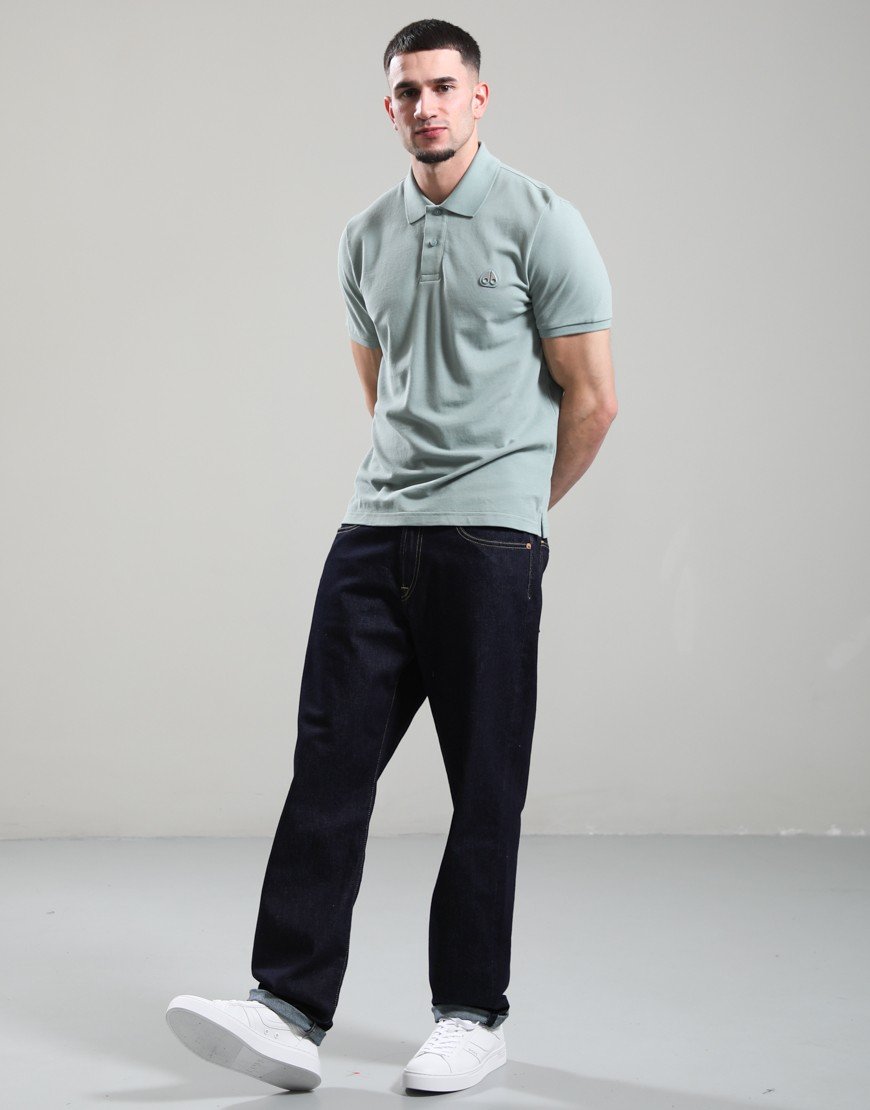 Moose Knuckles Everett Polo Shirt Dusty Jade