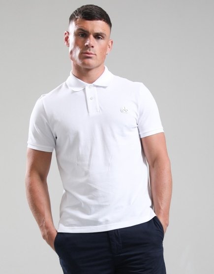 Moose Knuckles Everett Polo Shirt White