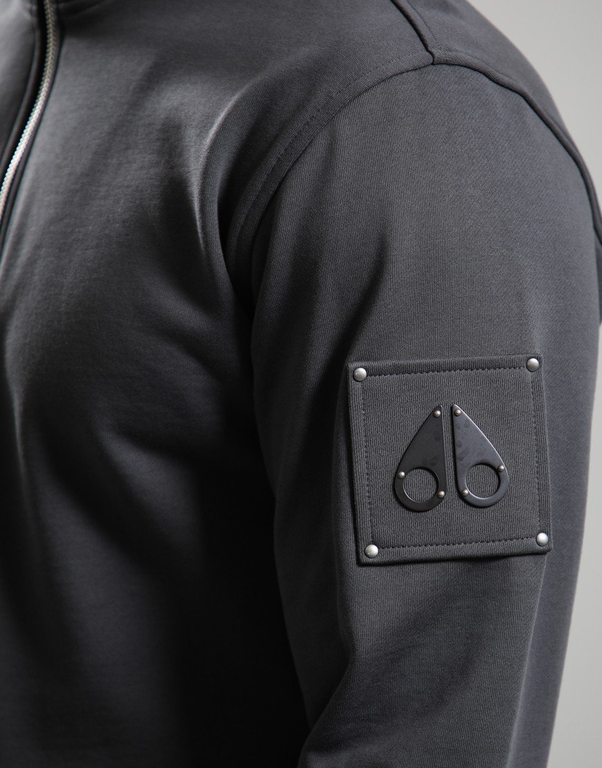 Moose Knuckles Hartsfield 1/4 Zip Sweat Cement