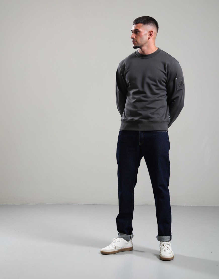 Moose Knuckles Hartsfield Crew Sweat Cement