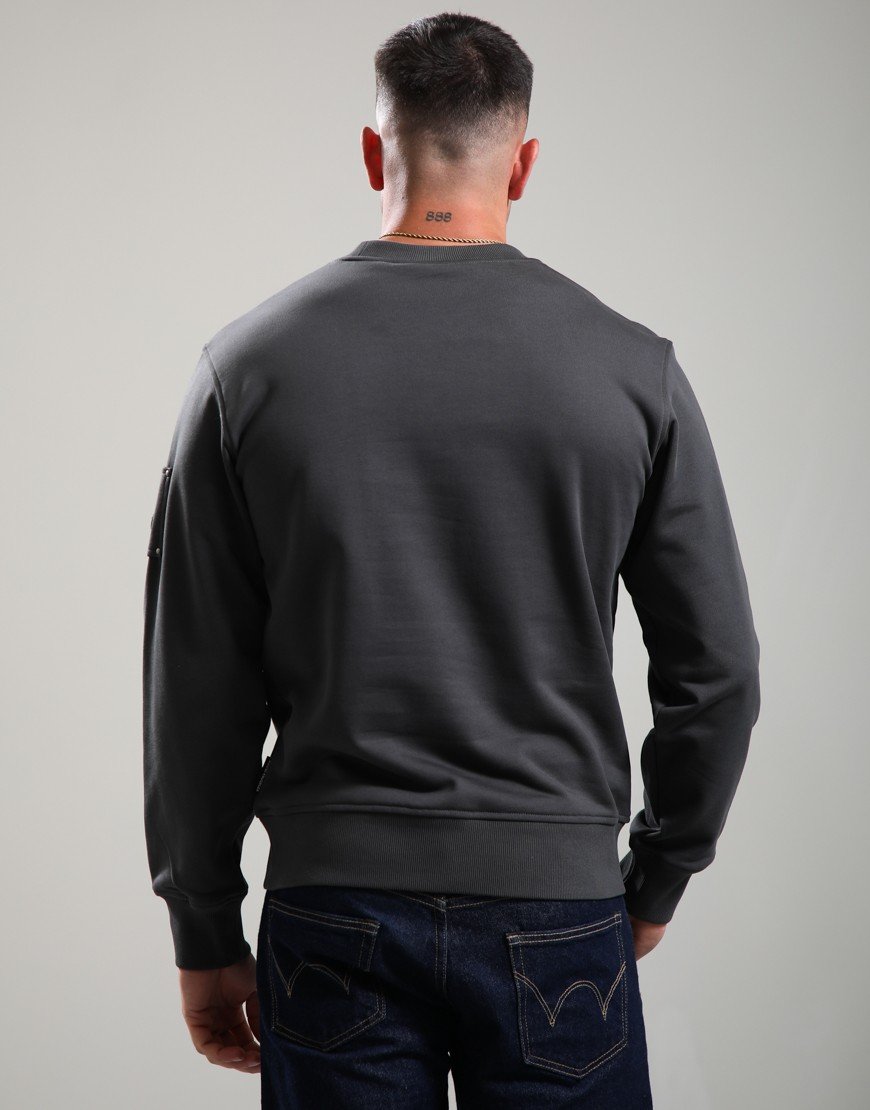 Moose Knuckles Hartsfield Crew Sweat Cement