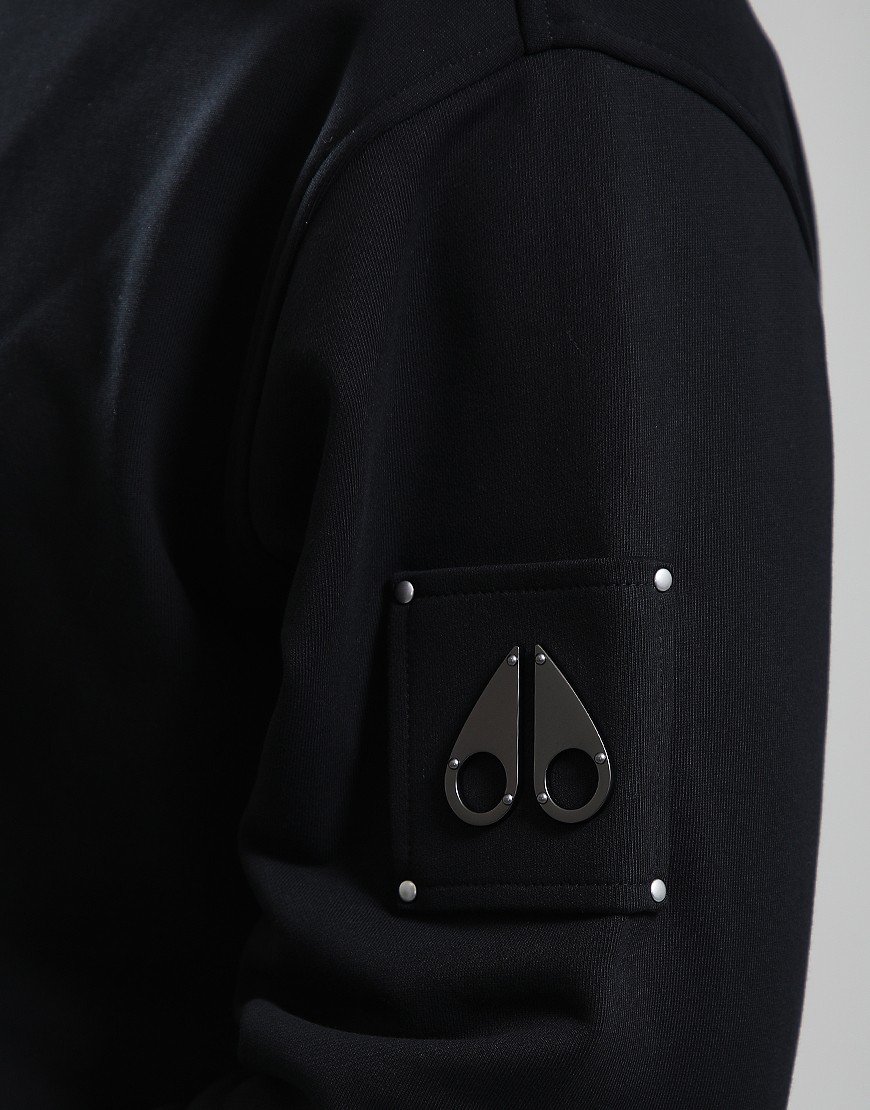 Moose Knuckles Hartsfield 1/4 Zip Sweat Black