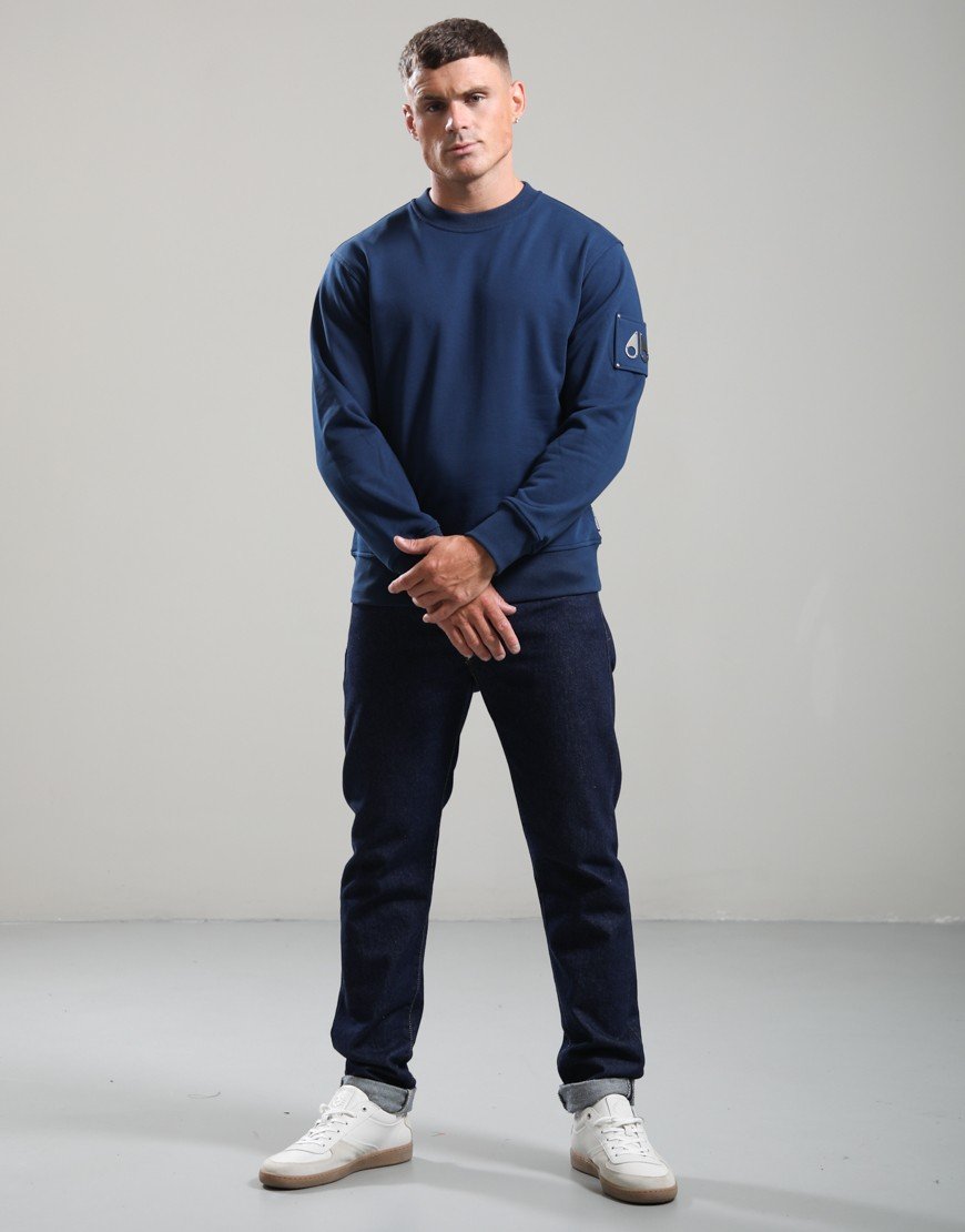 Moose Knuckles Hartsfield Crew Sweat Nightfall