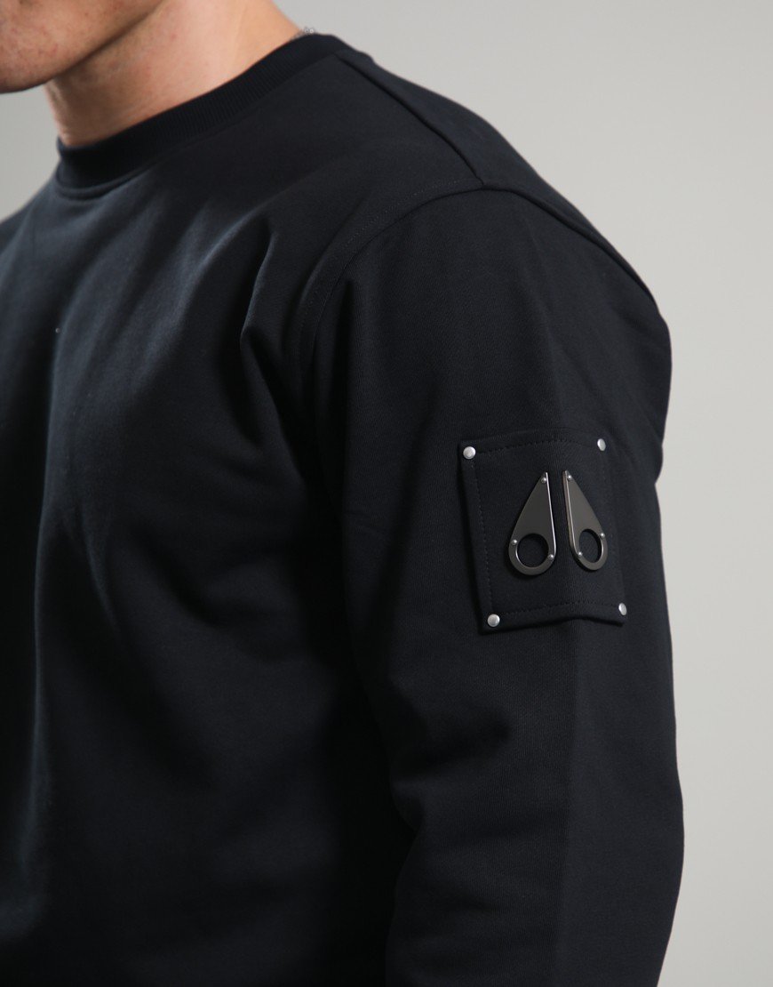 Moose Knuckles Hartsfield Crew Sweat Black