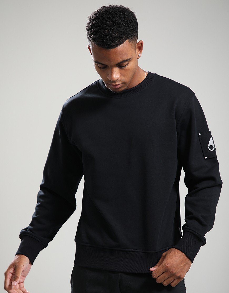 Moose Knuckles Hartsfield Crew Sweat Black