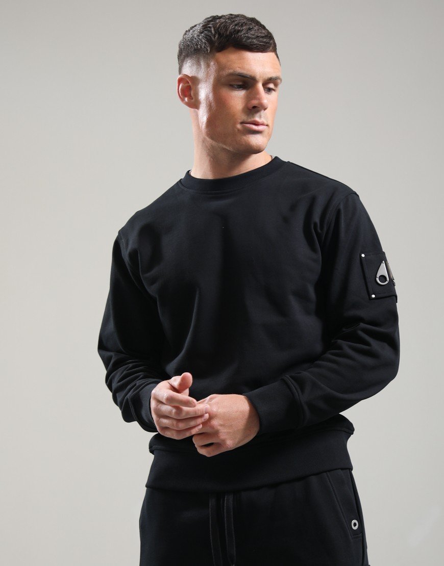 Moose Knuckles Hartsfield Crew Sweat Black