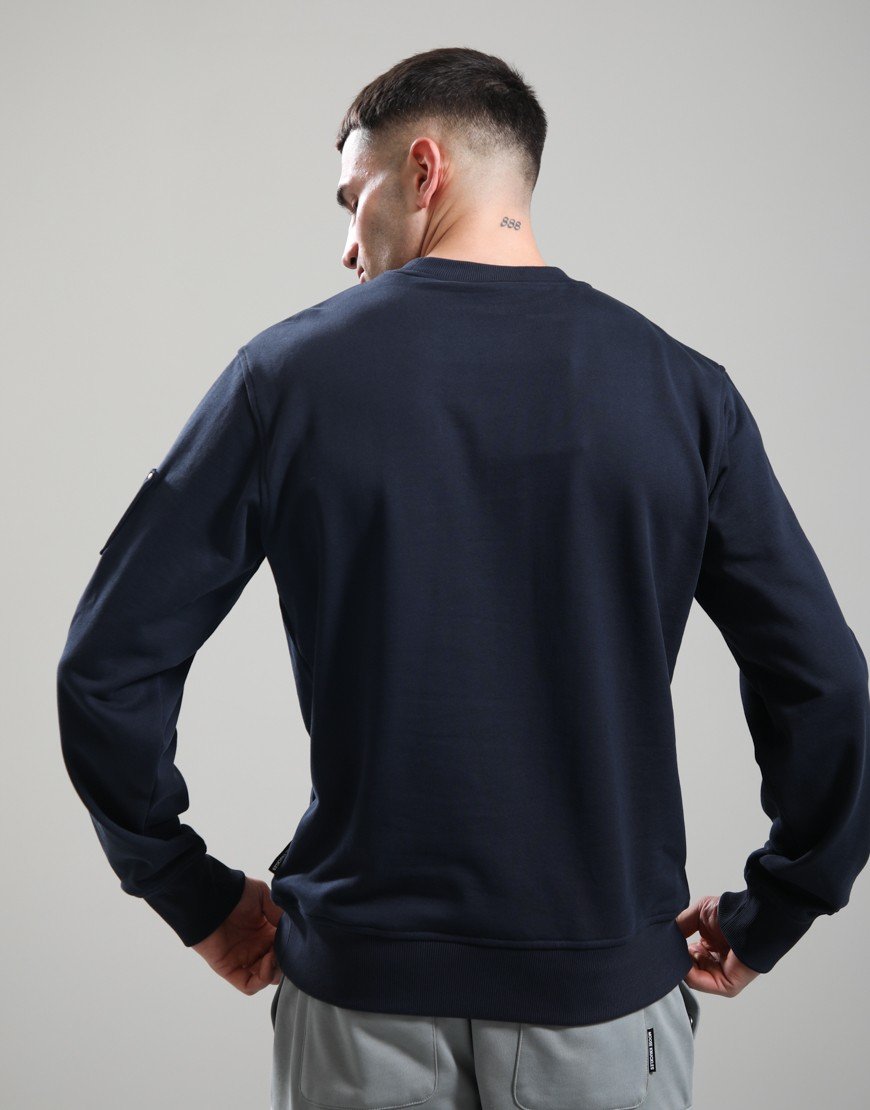 Moose Knuckles Hartsfield Crew Sweat Navy