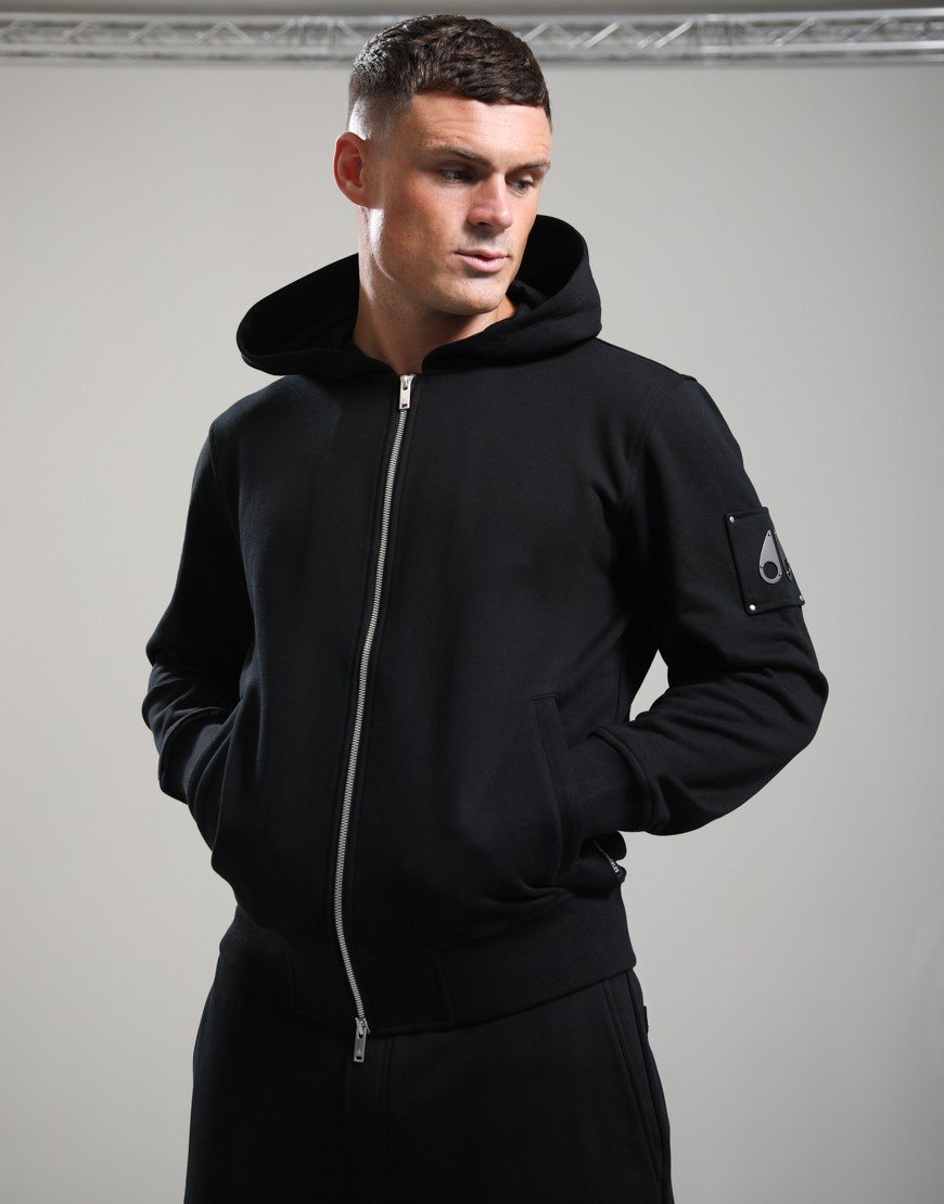 Moose Knuckles Hartsfield Zip Hoodie Black