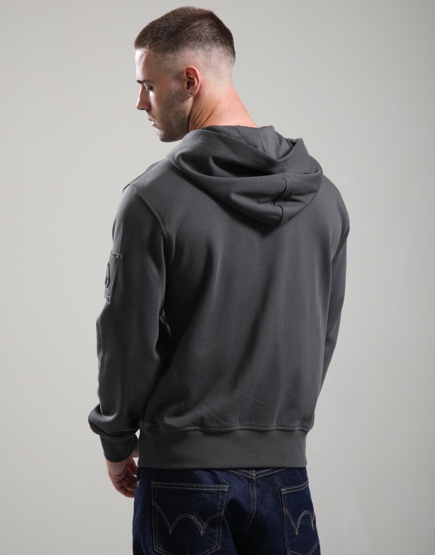 Moose Knuckles Hartsfield Zip Hoodie Cement