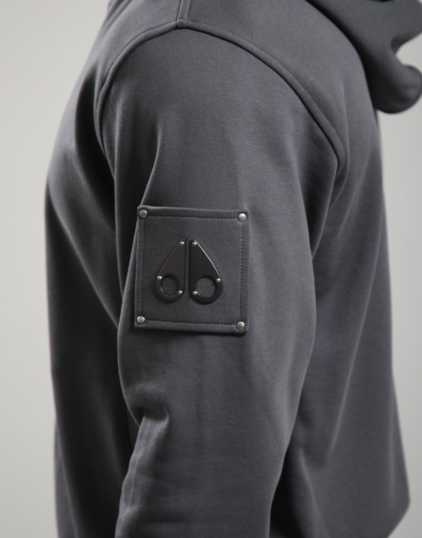 Moose Knuckles Hartsfield Zip Hoodie Cement