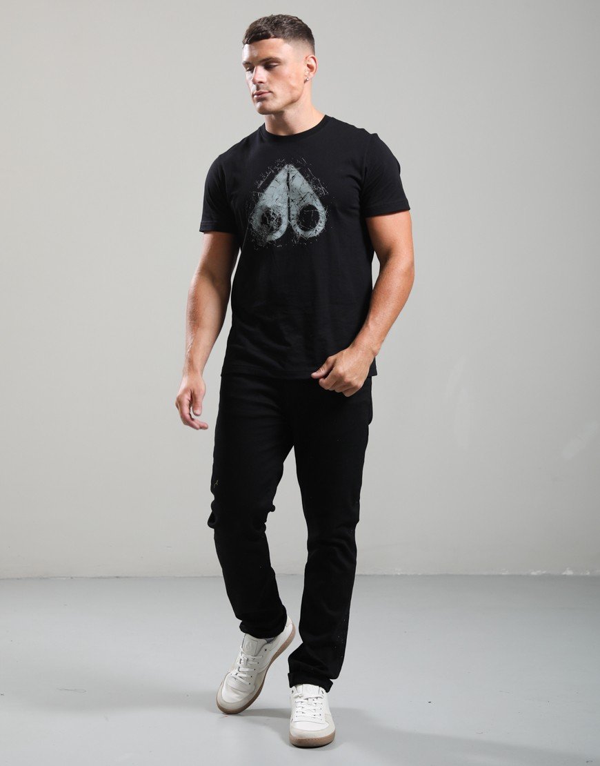 Moose Knuckles Icebreak Logo T-Shirt Black
