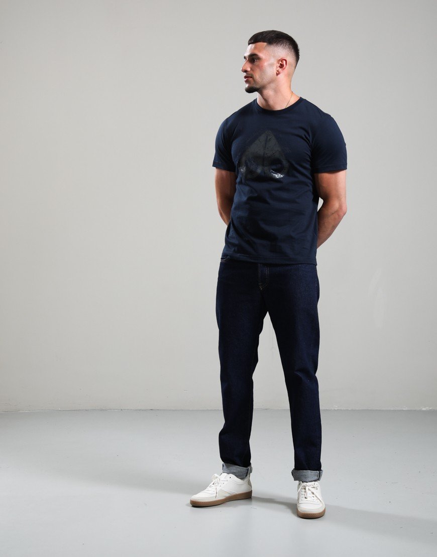Moose Knuckles Icebreak Logo T-Shirt Navy
