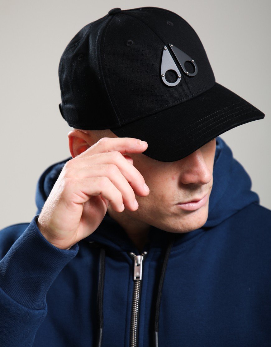 Moose Knuckles Logo Icon Cap Black/Black Logo