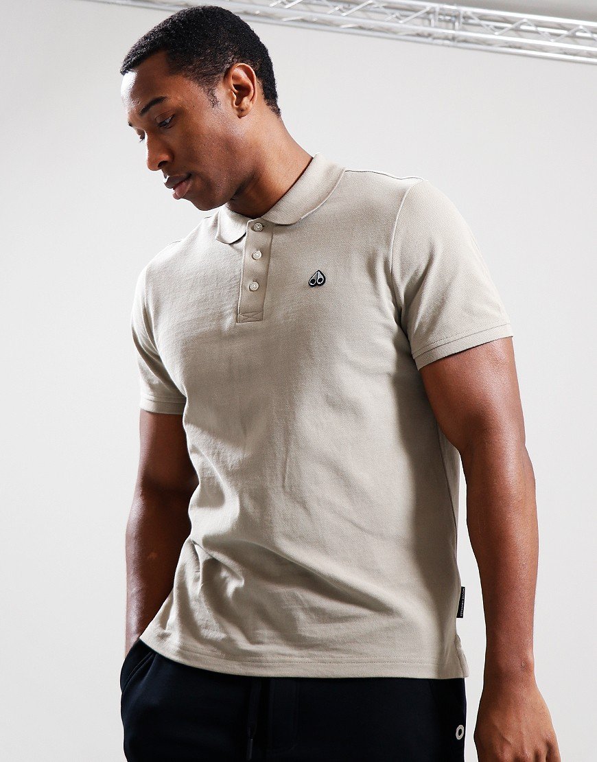 Moose Knuckles Pique Polo Shirt Sage