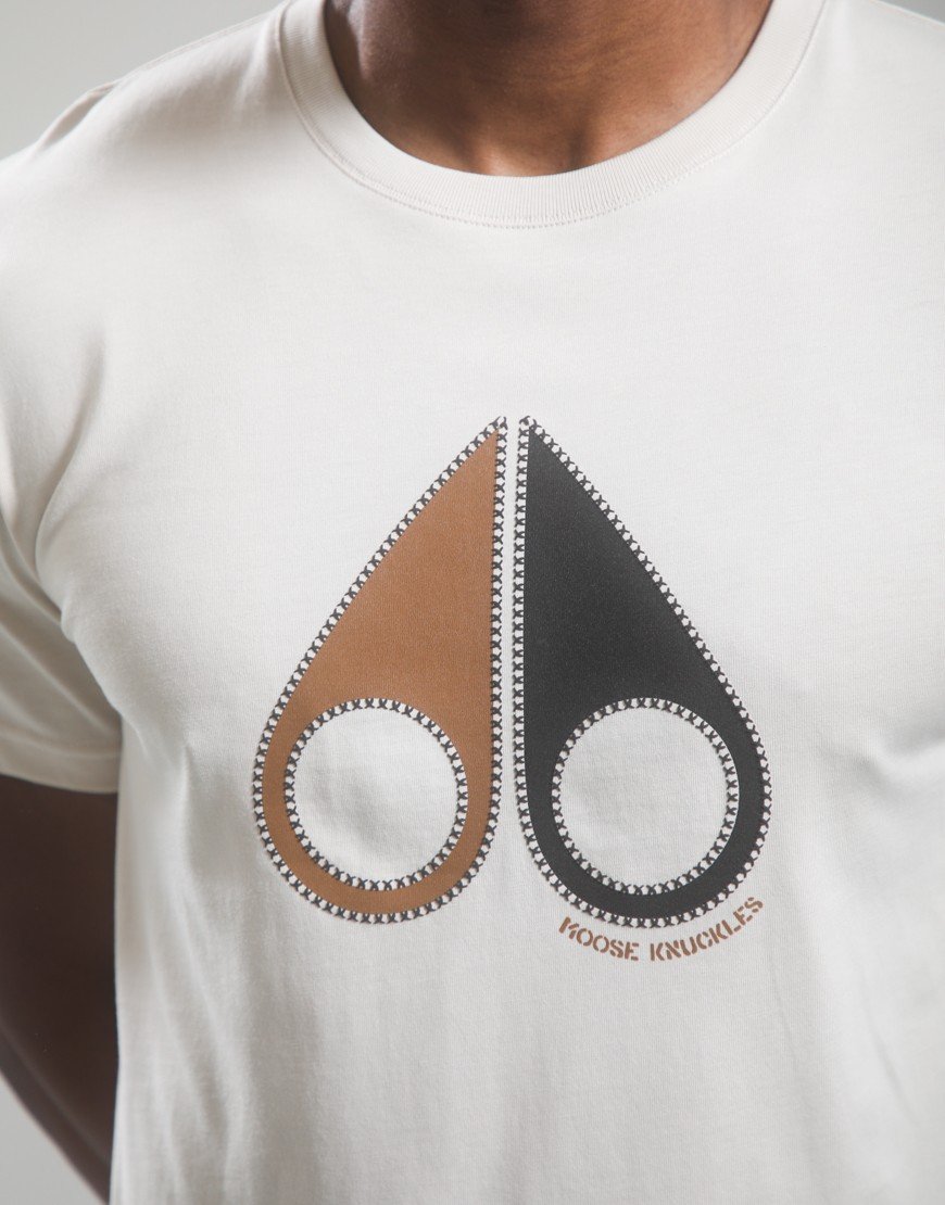 Moose Knuckles Tandem T-Shirt Alabaster