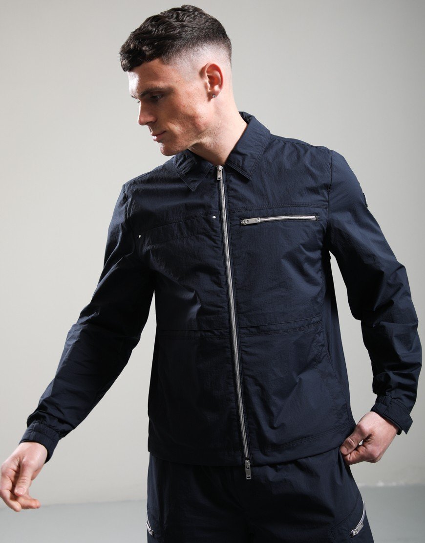 Moose Knuckles Top Flight Shirt Jacket Navy