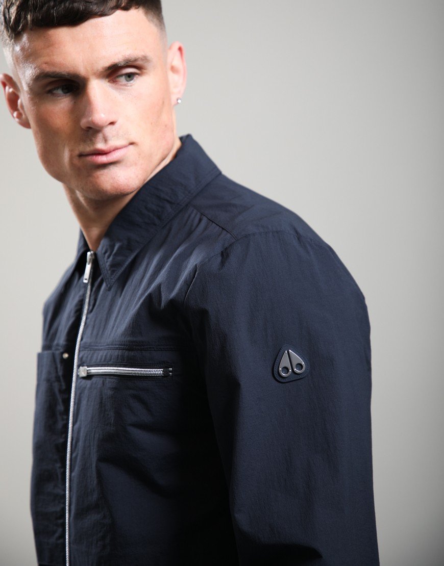 Moose Knuckles Top Flight Shirt Jacket Navy