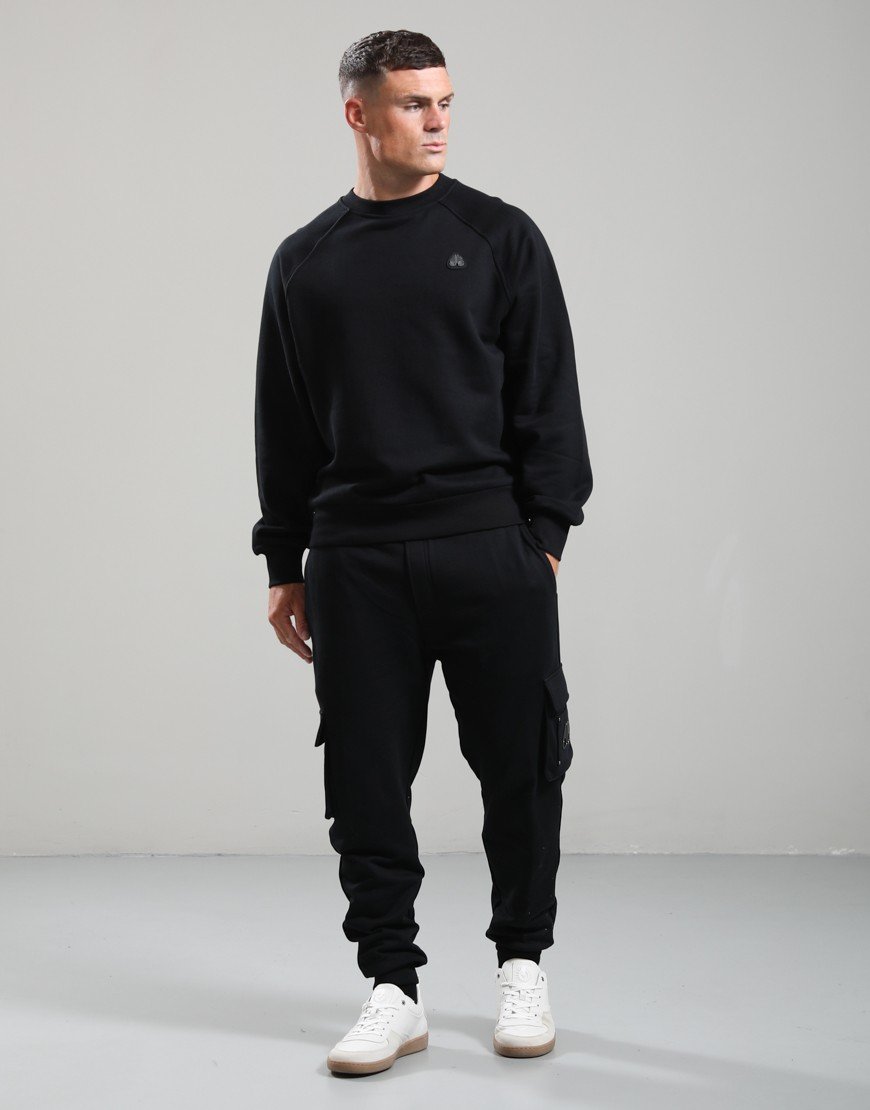 Moose Knuckles Yul Crew Sweat Black