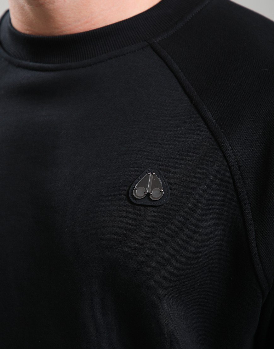 Moose Knuckles Yul Crew Sweat Black