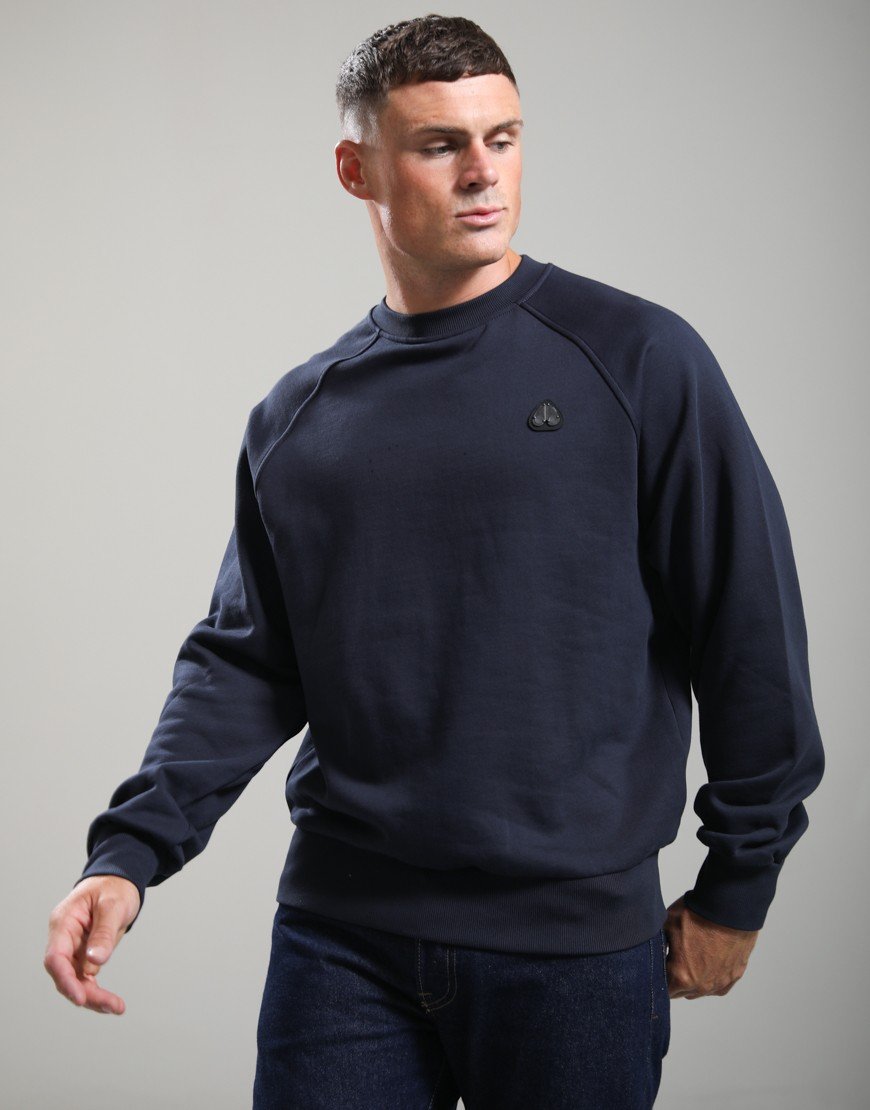Moose Knuckles Yul Crew Sweat Navy