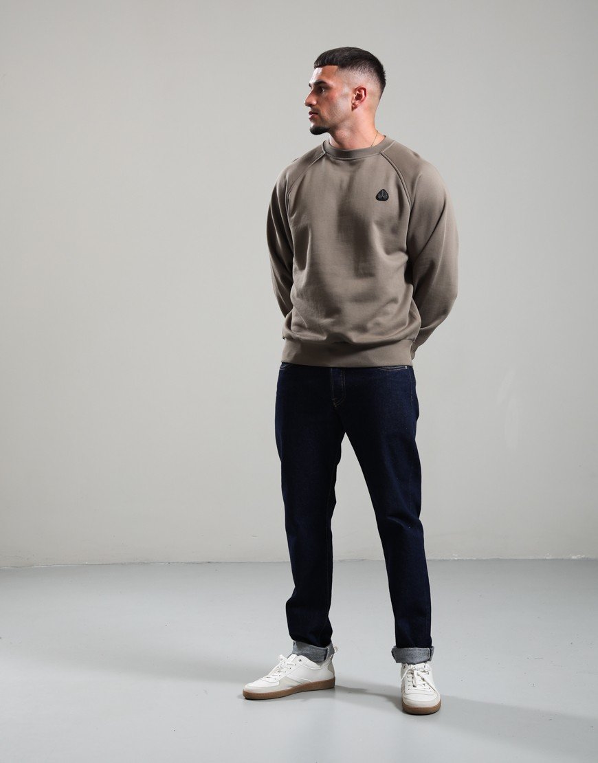 Moose Knuckles Yul Crew Sweat Ashen