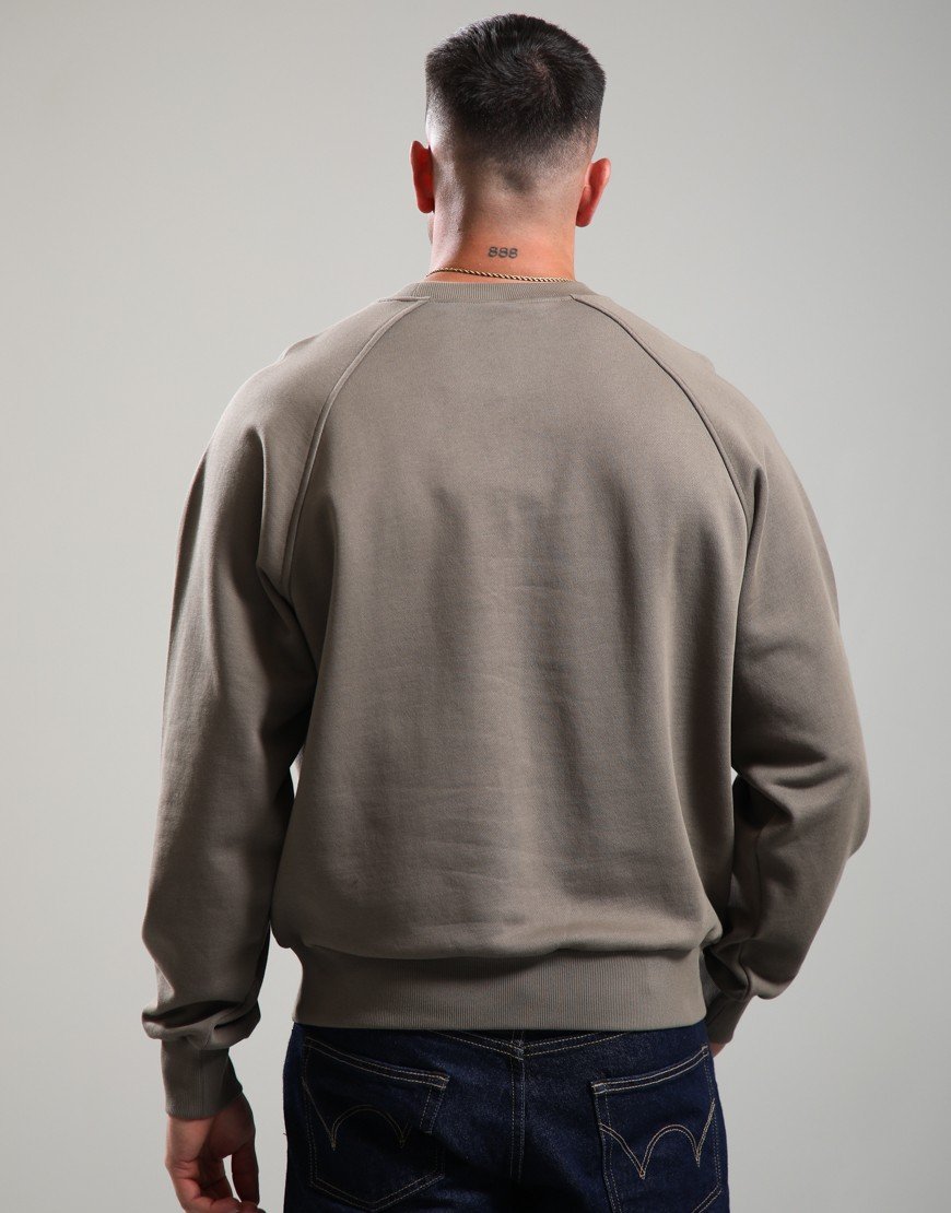 Moose Knuckles Yul Crew Sweat Ashen