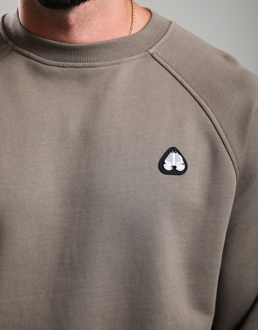 Moose Knuckles Yul Crew Sweat Ashen