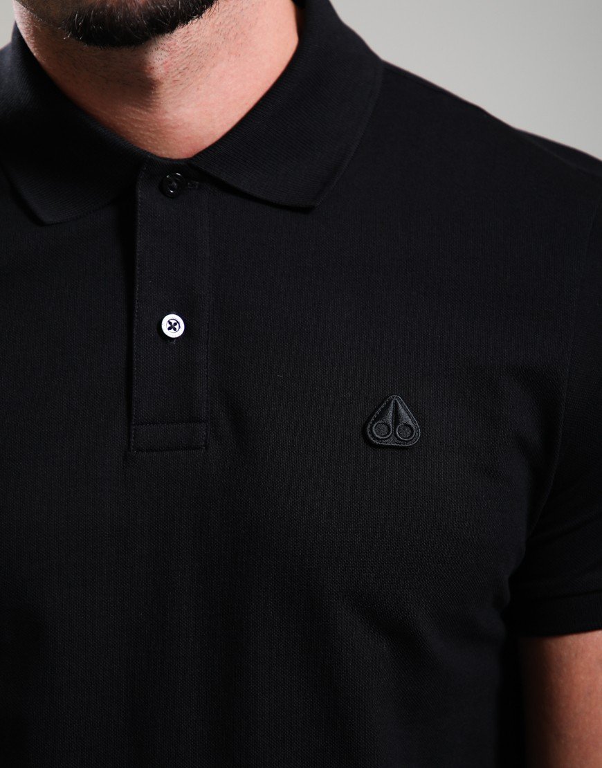 Moose Knuckles Yul Polo Shirt Black