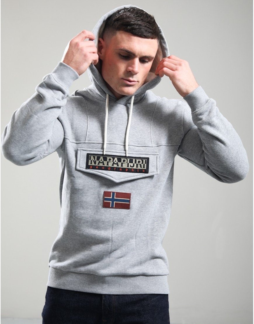 Napapijri Burgee Winter 4 Hoodie Medium Grey Melange