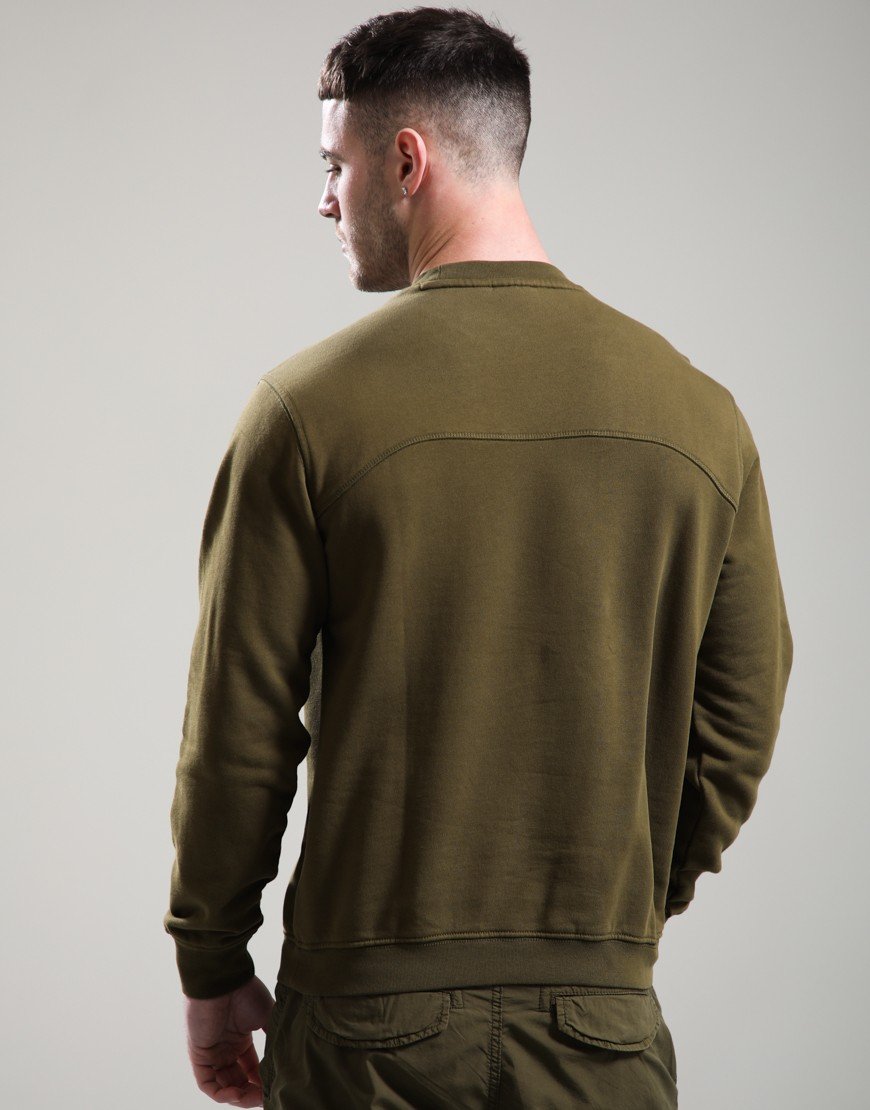 Napapijri B-Badge Crew Sweat Dark Olive