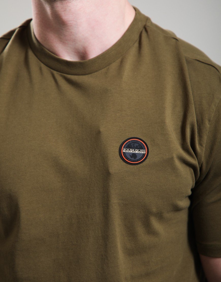 Napapijri S-Badge T-Shirt Dark Olive
