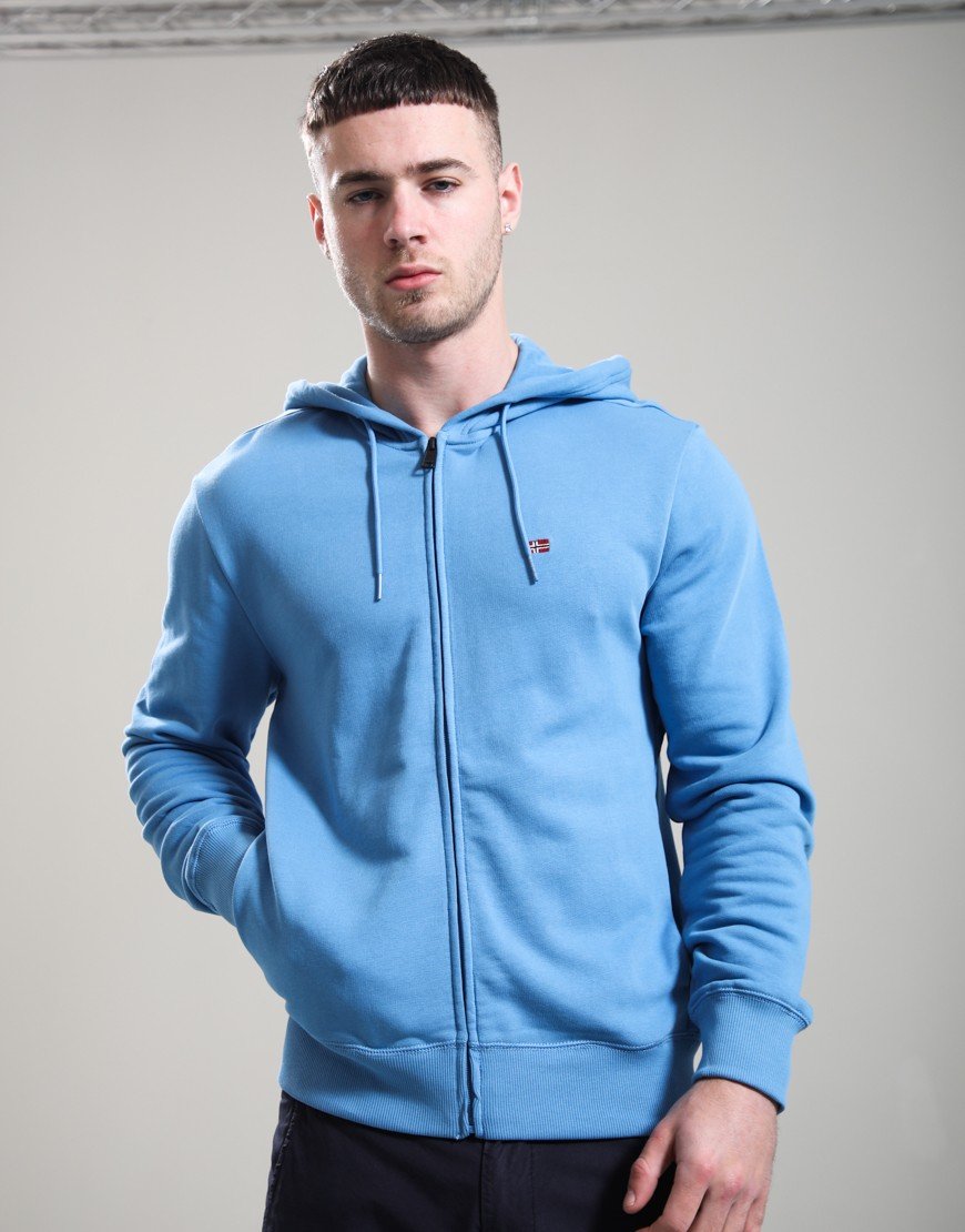 Napapijri Balis Full Zip Hoodie Blue Jasper