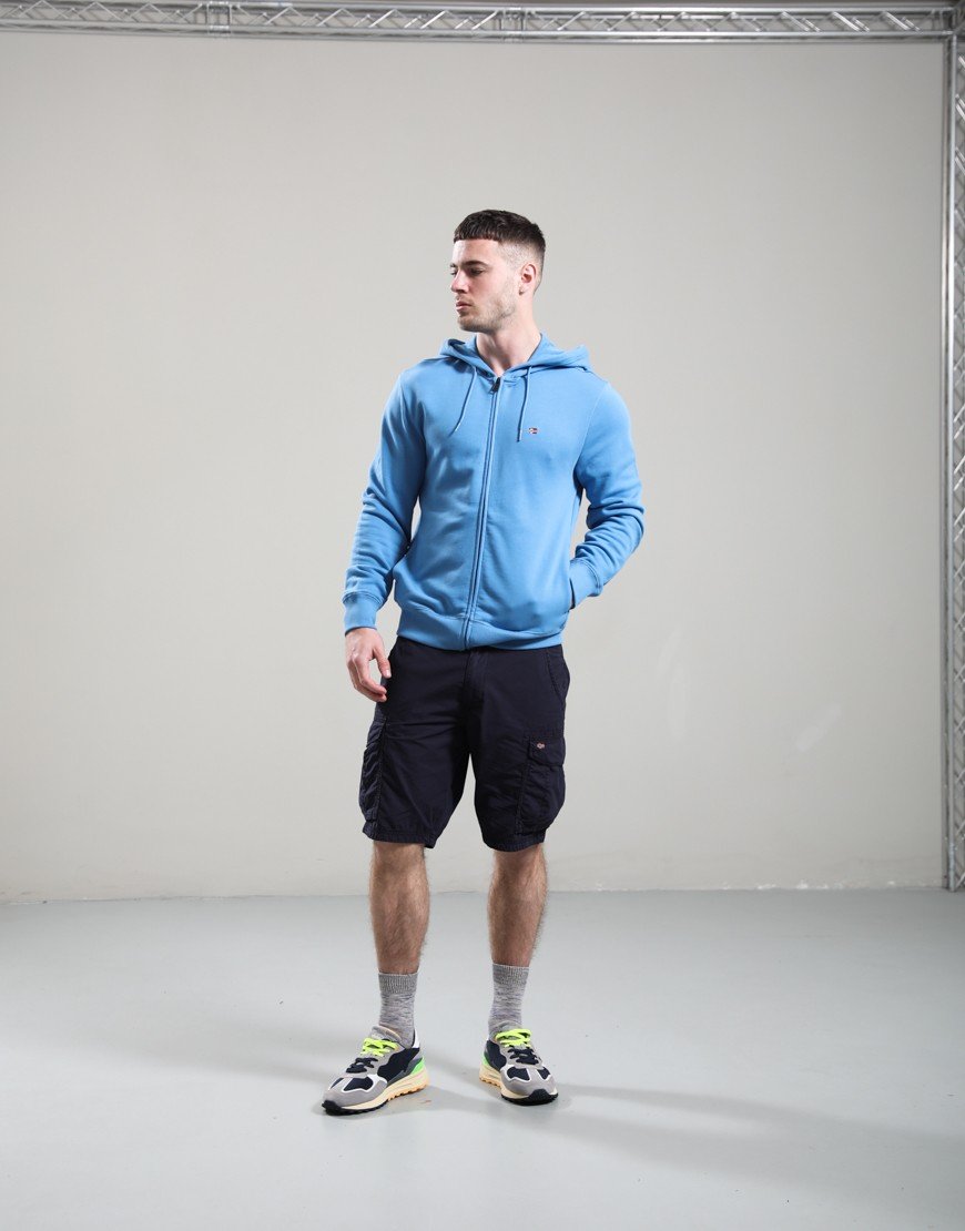 Napapijri Balis Full Zip Hoodie Blue Jasper