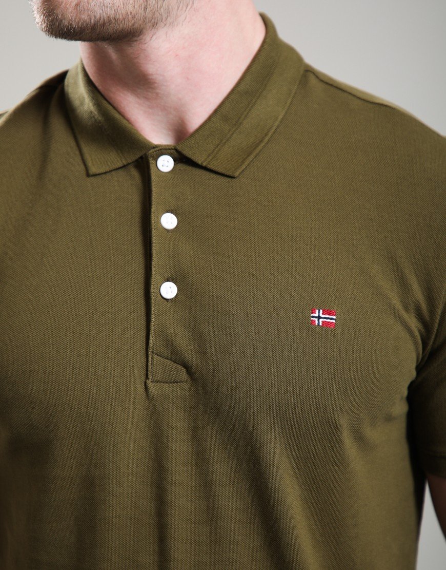 Napapijri Ealis Summer Polo Shirt Dark Olive