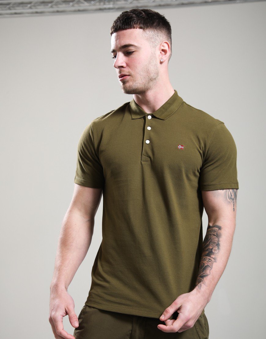 Napapijri Ealis Summer Polo Shirt Dark Olive