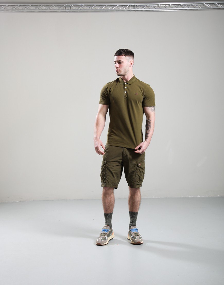 Napapijri Ealis Summer Polo Shirt Dark Olive