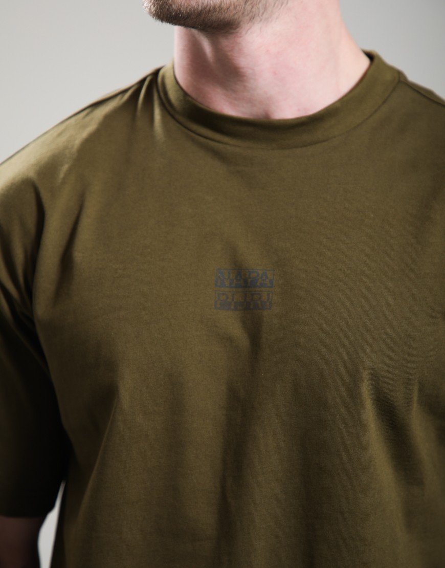 Napapijri S-Elevated Logo T-Shirt Dark Olive
