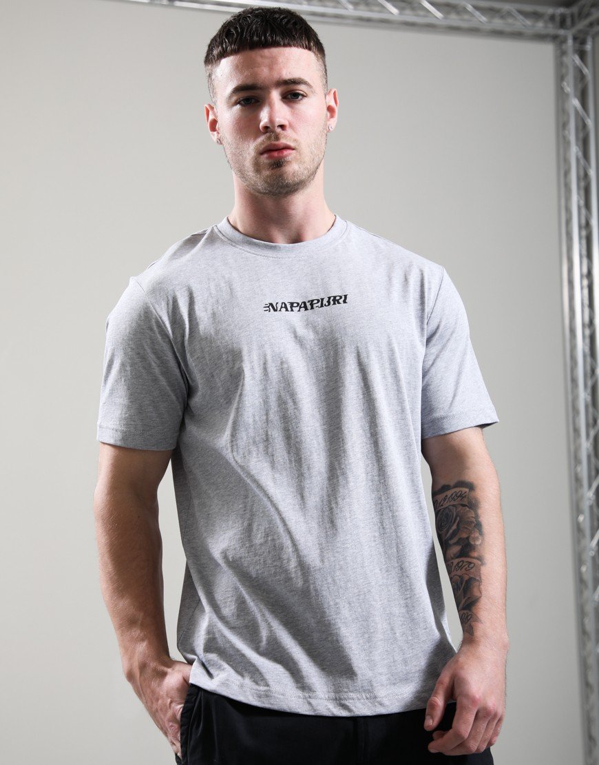 Napapijri S-Flint T-Shirt Light Grey Melange