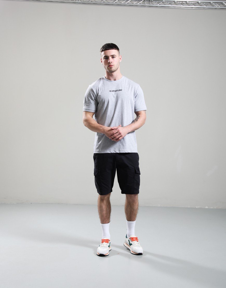Napapijri S-Flint T-Shirt Light Grey Melange