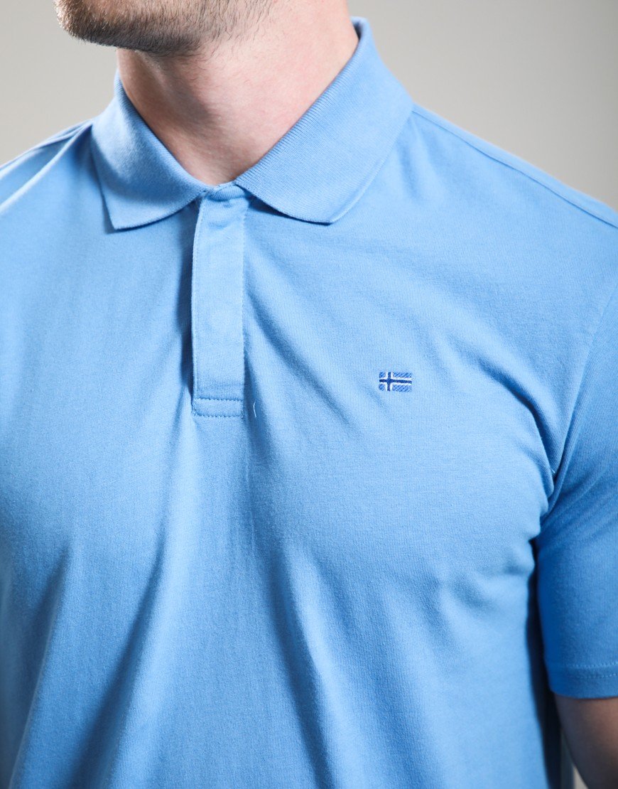 Napapijri E-Nedles Polo Shirt Blue Jasper