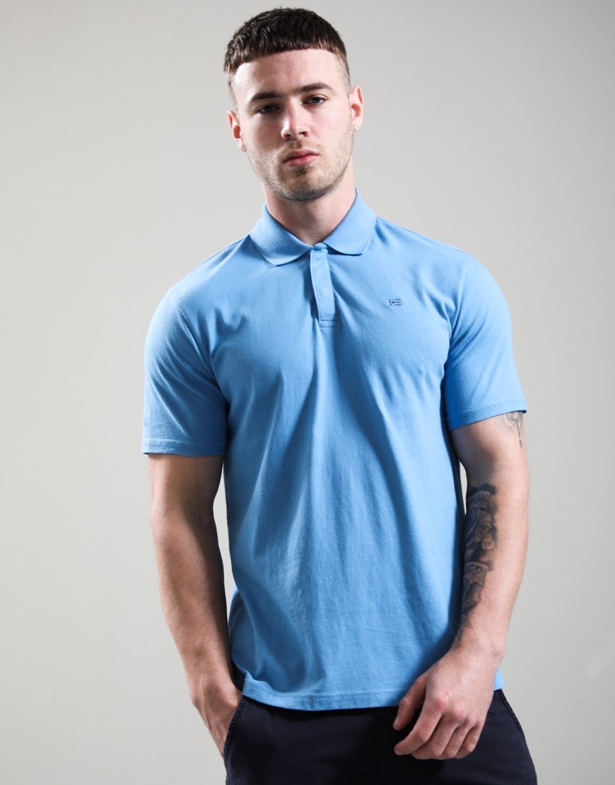 Napapijri E-Nedles Polo Shirt Blue Jasper