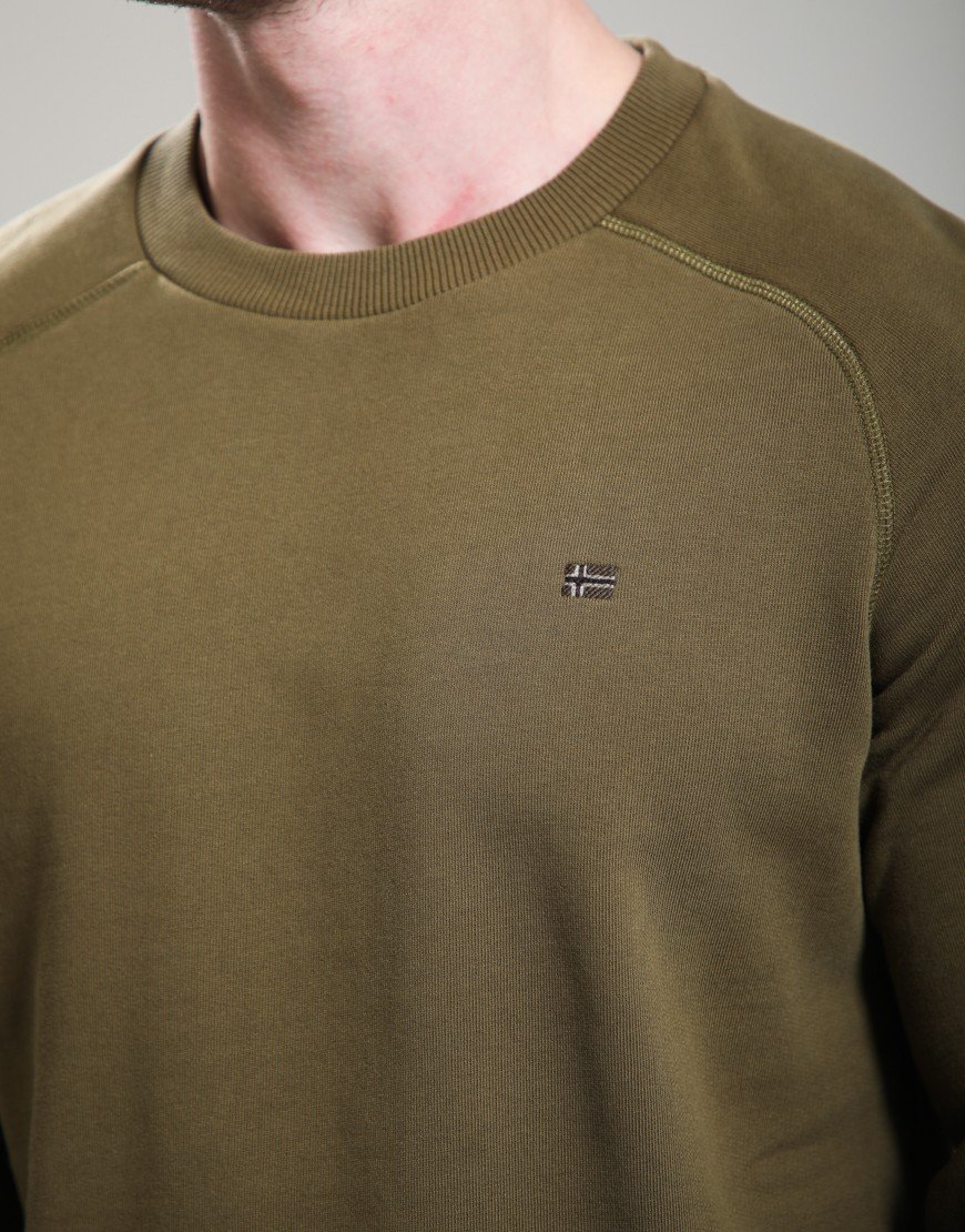 Napapijri B-Nedles Crew Sweat Dark Olive