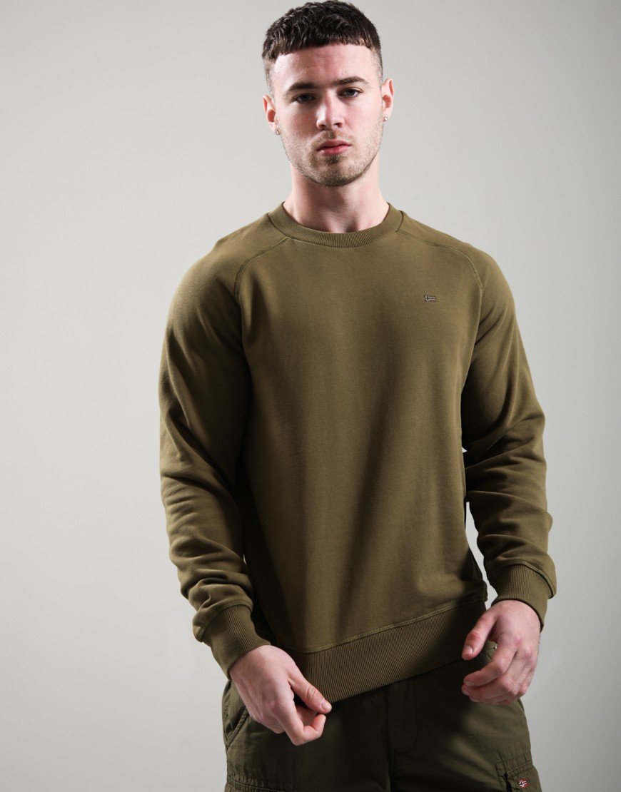 Napapijri B-Nedles Crew Sweat Dark Olive