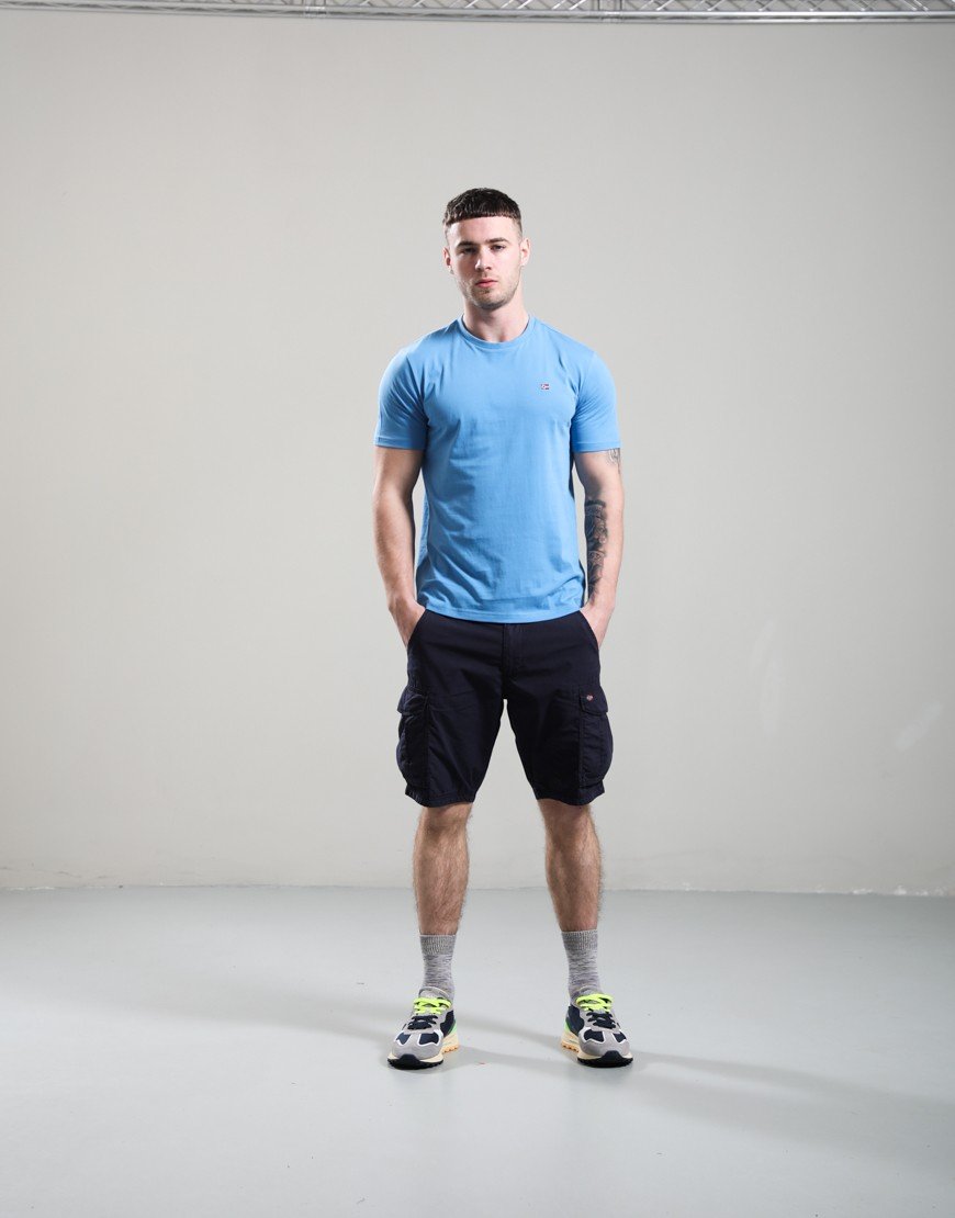 Napapijri Salis Summer T-Shirt Blue Jasper