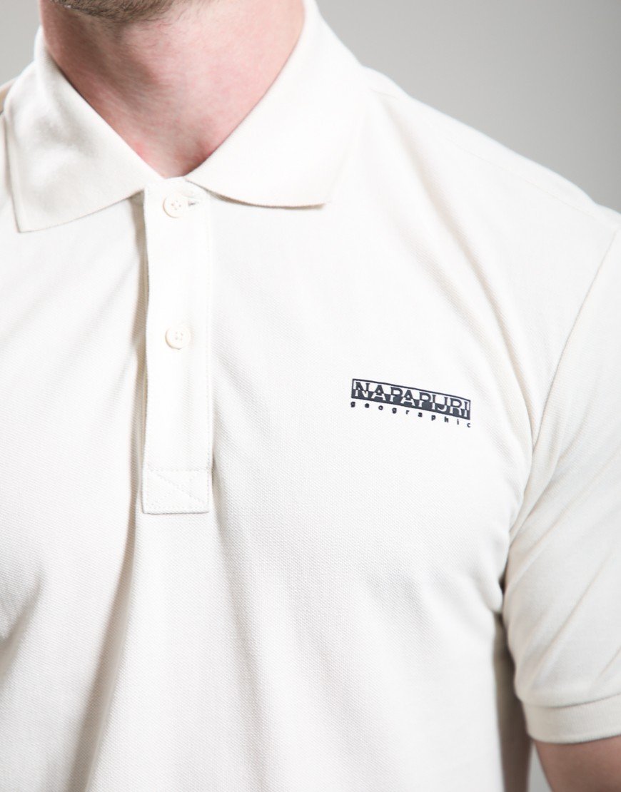 Napapijri E-Small Box Polo Shirt Beige Dimity