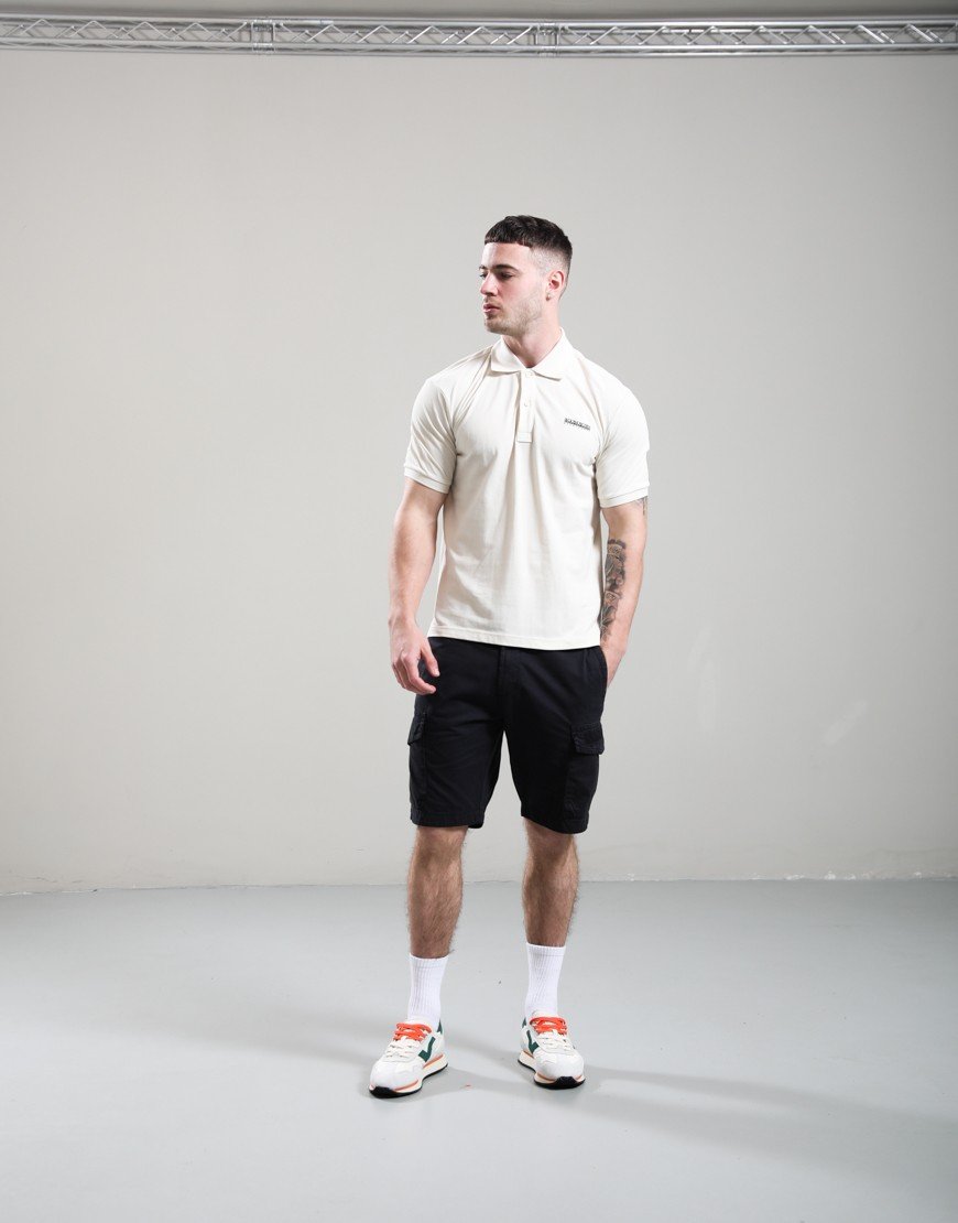 Napapijri E-Small Box Polo Shirt Beige Dimity