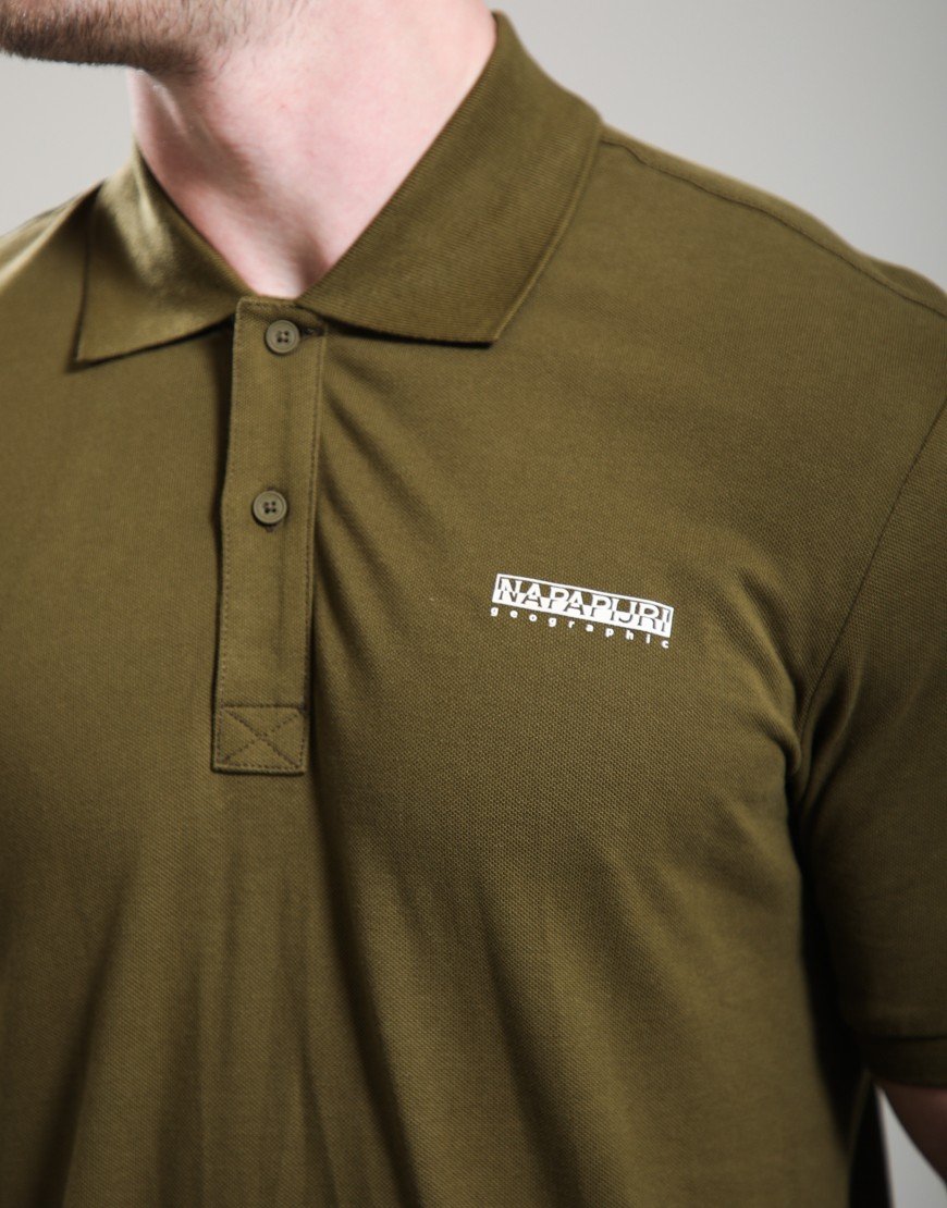 Napapijri E-Small Box Polo Shirt Dark Olive