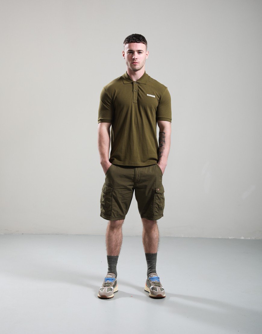 Napapijri E-Small Box Polo Shirt Dark Olive
