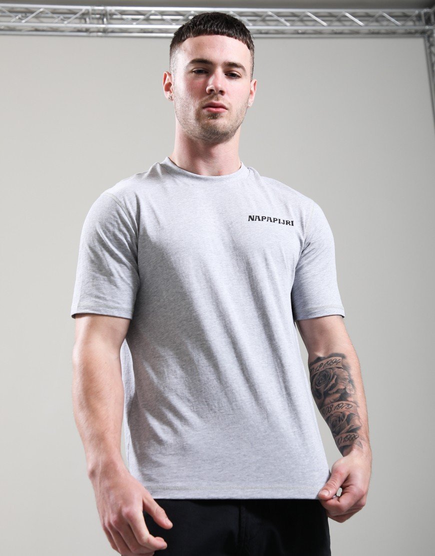 Napapijri S-Sol T-Shirt Light Grey Melange